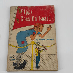 Pippi Goes On Board Astrid Lindgren 1967 Scholastic Paperback Illustrated